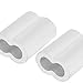 uxcell Aluminum Crimping Loop Sleeve Double Barrel for 5/16