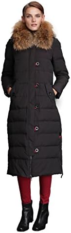 Fast Sister Women's Stylish Down Jackets Down Coats Parka -L Black