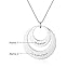 Personalized 2 Disc Name Necklace Engraved Mothers Charm Pendant Necklace Friendship Gifts for Women