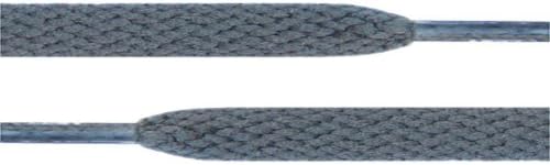 Flat Shoelaces 5/16" Wide Solid Colors - 27"-72" Lengths Athletic Sneakers Shoes & Boots