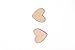 Shapenty Unfinished Blank Wooden Heart Shaped Slices Discs DIY Craft Pieces for Wedding Ornaments Christmas Party Embellishment, Pack of 100