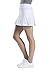 Prince Women's Stretch Woven Pleated Tennis Skort, White, Small