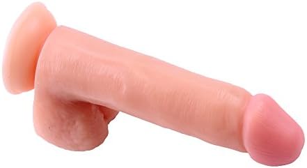 Luna Lust 7.7 Inch Realistic Human P enis D ildo Man Pleasure toy for woman real lifelike skin pleasure life cyber flesh skin technology (7.7)