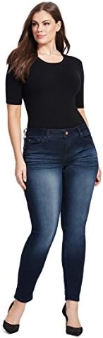 Hydraulic Bailey Super Skinny Plus Size Jean in Medium Wash (16W, Super Blue)