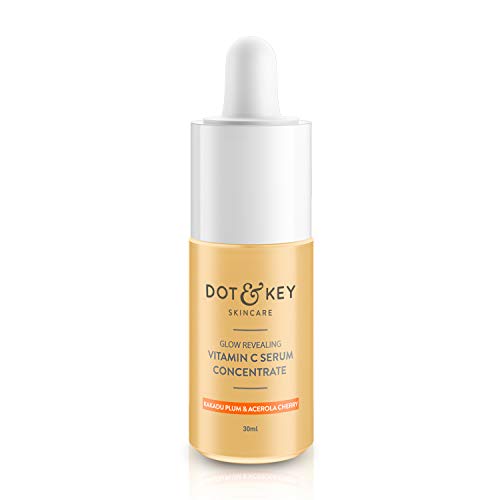 Dot & Key Glow Revealing Vitamin C Serum Concentrate 30ml, vitamin c serum with hyaluronic acid for glowing skin