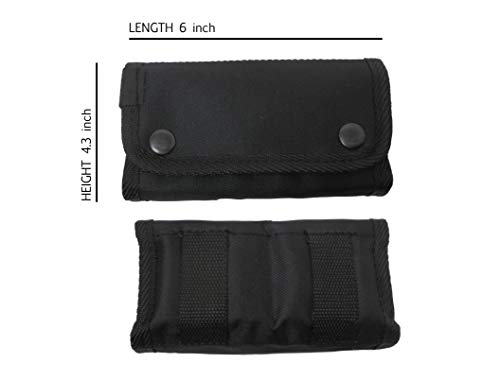PetriStor Shooter's Pouch Nylon Ammo Cartridge Belt Holder Shotgun 12 16 Gauge Shotshell Carrier Hunting Accessories (Black)