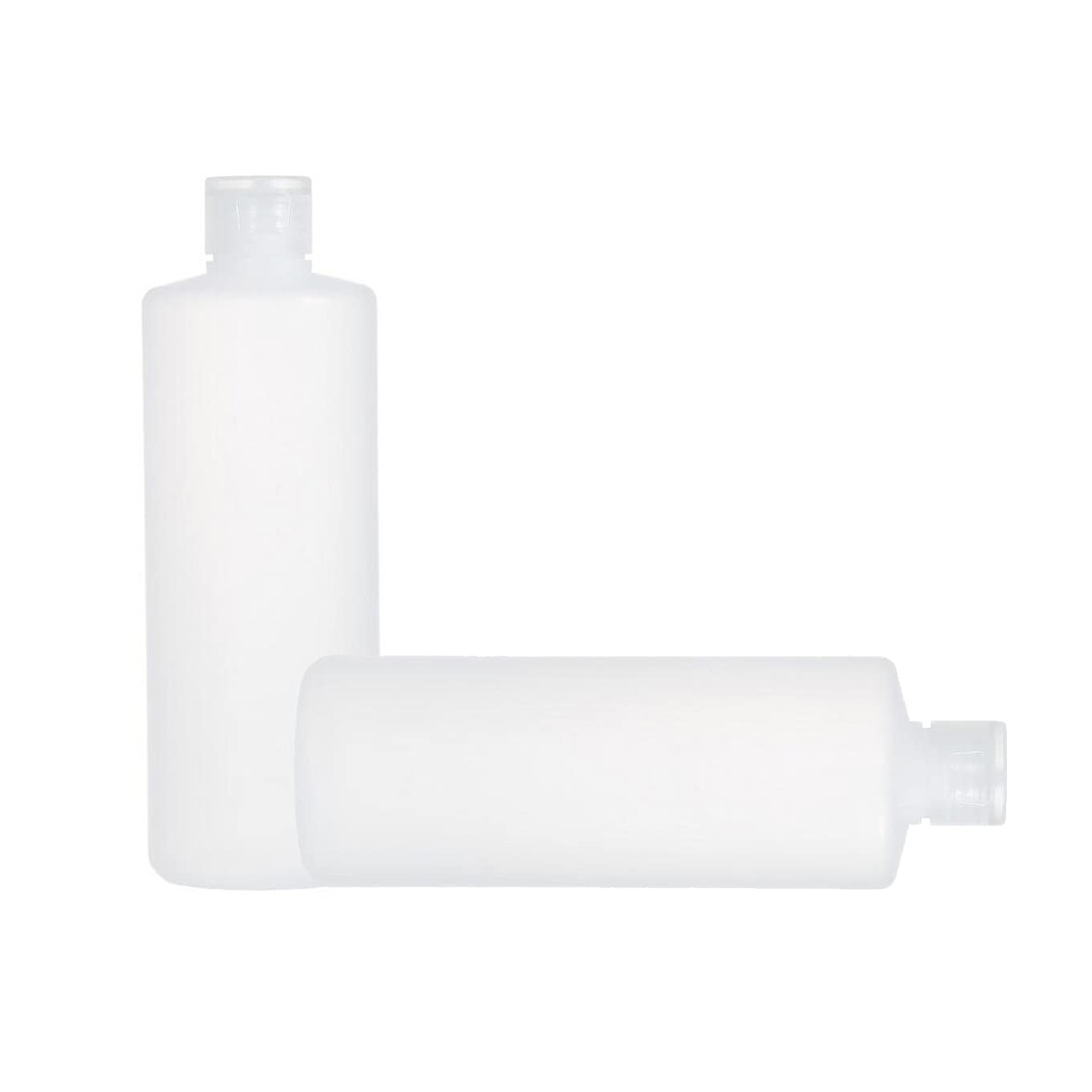 2PCS 400ML/13.3oz Empty Squeeze Bottles with Flip Cover Refillable Plastic Clear Soft Tube Portable Container Jar Travel Daily Life Use