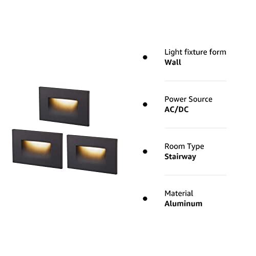 CLOUDY BAY 120V Dimmable LED Step Light,3000K Warm White 3W 100lm