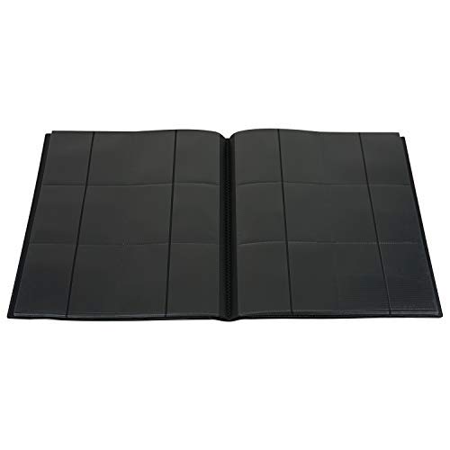 Vault X Binder - 12 Pocket Trading Card Album Folder - 480 Side Loading Pocket Binder for TCG (Black) (Standard) - Thumbnail 3