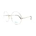 Super Oversized Round Circle Frame Clear Lens Glasses Silver