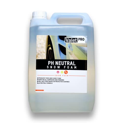 ValetPRO EC4 5L PH Neutral Snow Foam, 5 Liter - Dicker Auto Vorwäsche Schaum - mit Sprüher oder Hochdruckreiniger anwendbar