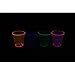 Party Essentials Hard Plastic 2-Ounce Shot/Shooter Glasses, Pack of 60, Assorted Neon, Multicolor