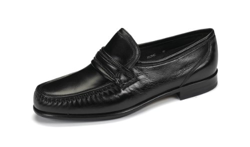 Loakemens Rome Moccasin Leather Shoes Uk Black Desertcart