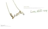 Lingstar(TM) Alloy Crystal Golden Vintage Style Symbol Love PEARL Pendant Necklace