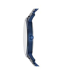 Fossil Luther Reloj de cuarzo casual de acero inoxidable para hombre