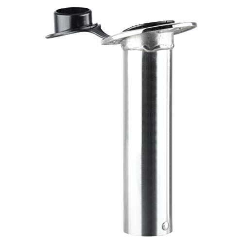 Amarine Made 2 Stück 15 Grad Edelstahl robuste bündige Montage sonnenbeständig Rutenhalter mit schwarzer PVC-Kappe und… – Bild 7