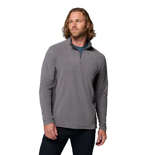 Columbia Klamath Range II Half Zip Maglione Pullover, Città Grigio, Squalo, X-Large Uomo