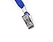Blue Lanyard Clip Bulk 50PCS 33-Inch Badge Lanyards with Clip Office Neck Flat Cotton Lanyard with Badge Bulldog Clip Blue lanyards for id Badges (Blue)