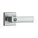 Kwikset Vedani Entry Lever featuring SmartKey® in Satin Chrome