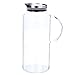 68 Ounces Glass Pitcher with Lid, Hot/Cold Water jug for Coffee, Lemonade, Iced Sun Tea,Beverage, Milk
