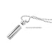 FENICAL Stainless Steel Pendant Necklace Cylinder Pendant Necklace Urn Memorial Pendant Necklace