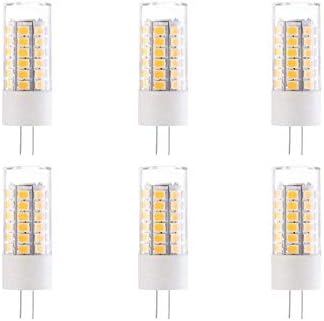 Makergroup G4 LED Bulb Warm White 2700K-3000K T3 JC Type 12VAC/DC 3.5Watt (20-35W G4 Halogen Replacement)- Fit for Landscape Path Light, Step Light, Ceiling Fan Crystal Under Cabinet 6-Pack