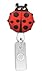 Rubber Ladybug Retractable Badge Holder