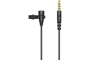 Sennheiser XS Lav Mobile, Black: Lavalier Microphone, 3.5 mm TRRS, USB, Omnidirectional, 2 m (6.6') Cable