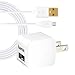 Hama MicroCube 12Watt/2.4 Amp USB Charger for Home and Travel + 6ft Micro USB Charge/Sync Cable, Bright White