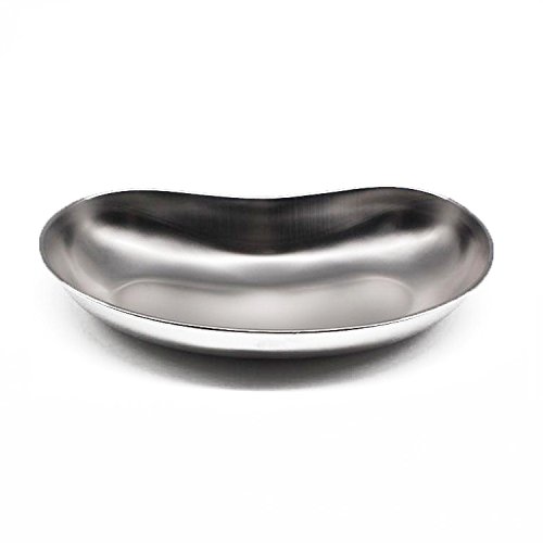 304 Stainless Steel Curved Tray Dental Medical Lab Instrument Body Piercing Serving Plate