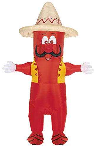 Inflatable Pepper Costume Body Suit Halloween Pepper Man Costumes Party for Mens & Womens Adult Size