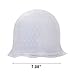Highlighting Silicone Cap with Hook, Amariver Reusable Hair Color Salon Dye Silicone Caps with Metal Hook Needle Frosting Tipping Tools for Dyeing Highlighting Hair, White