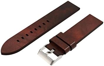 Veepola Luxury Replacement Leather Bracelet Strap Wristband Replacement Watch Bands with Tools for Garmin Fenix 5S