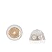 Universal EZback Earring Backs Soft Clear Silicone and 14k Yellow Gold Small 1 Pair