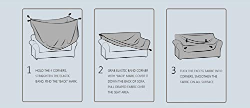 image for Fancy Linen LLC Fancy Collection Sure Fit Stretch Fabric Sofa Slipcove