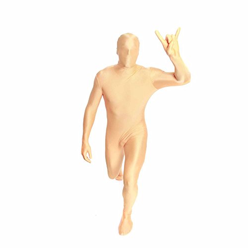 Morphsuits Adult Skin Skinz Fancy Dress Costume, Gold