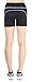 Sugar Pocket Women's Workout Shorts Running Tights Yoga Short Pants S(Black/Grey)