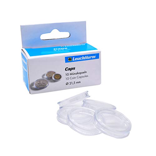 10 Lighthouse Coin Capsules for 21.5mm Coins (NICKELS)