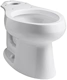KOHLER K-4198-0 Wellworth Elongated Toilet Bowl, White