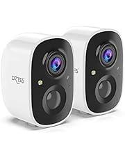 Outdoor Wireless Security Camera - Rechargeble Battery Powered WiFi Home Surveillance Camera Indoor with Spotlight & Siren, AI Motion Detection, Color Night Vision, 2-Way Talk, Waterproof, SD/Cloud