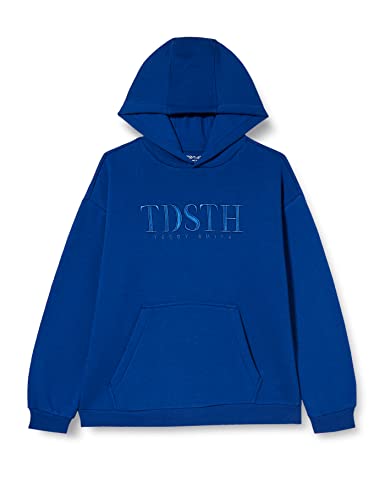 Teddy Smith S-Alix Hommeody Jr Sudadera con Capucha, Bleu Galaxie, 18 ANS para Niños
