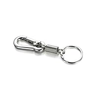 Ishowstore Keychain Carabiner Key Ring Keychain Chromeplate Lobster Swivel Clasps Snap Clasp Clip Keychains Rings (Silver, S)