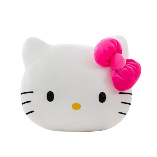Northwest Sanrio Hello Kitty Pink Bow Kitty Cloud Pillow 12 inches – Plush Stuffed Toy for Kids & Adults, Cartoon Character Throw Pillow, Bedroom Decor, Gift for Fans