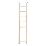 Birdie Basics 8-Step Wood Ladder for Bird, 14 Inch