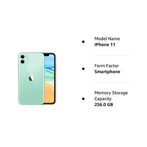 Apple iPhone 11, US Version, 256GB, Green Unlocked (Renewed) Pricepulse