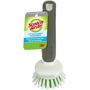Scotch-Brite Little Handy Scrubber, Small & Versatile Cleaning Tool with Long Lasting Bristles, 6 scrubbers