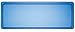 Creative Converting Rectangle Plastic Serving Tray, 15.5-Inch, Translucent Blue