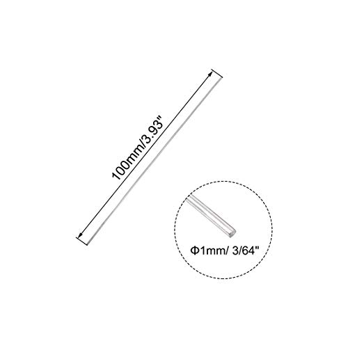 1 uxcell+100mm+Stainless+Steel+Solid