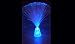 Lightahead® LED RGB Color Changing Crystal Fiber Optic Lamp with Cone Base with Clear Crystals for Wedding Christmas Party Holiday