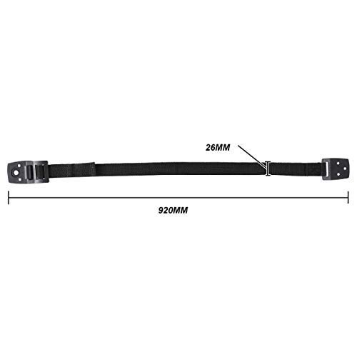 Convallaria Furniture/TV Safety Straps, Adjustable Safety Tethers, Secure Home Baby Child Proofing for Flat Screen TV, Dresser, Cabinet, Bookshelf, Wardrobe (2 Pack, Black) - Thumbnail 6